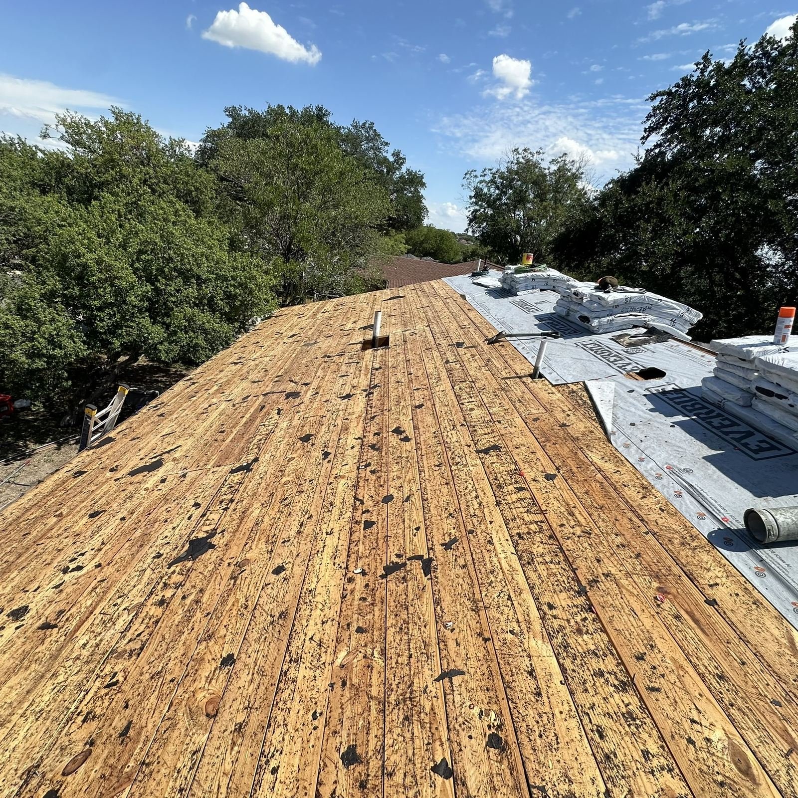 1x8 board roof decking